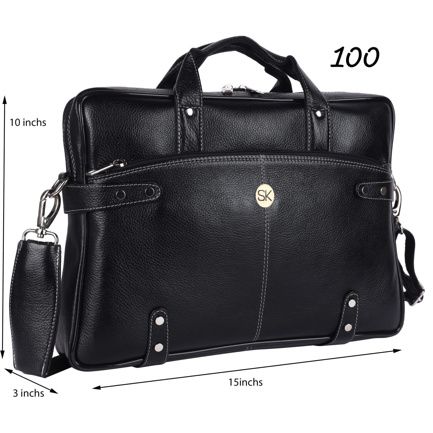 Leather Bag 100 Black